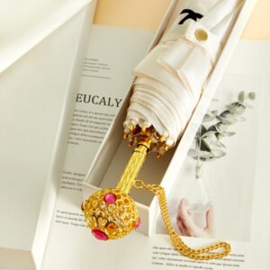 Linglong Ball Handle Umbrella Palace Style High end Folding Luxury Umbrella Light Luxury Birthday Gift Girl Wife Best Friend
